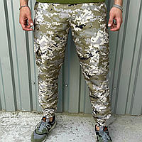 Мужские тактические брюки зсу, летние военные штаны карго с карманами и с манжетами армейские пиксель