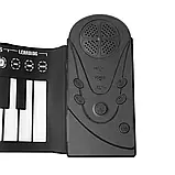 Гнучке піаніно, синтезатор на 49 клавіш, електронне піаніно для дітей — Білий, фото 5