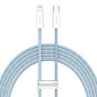 Кабель зарядный Baseus cable for iPhone USB Type C - Lightning Power Delivery 20W 2 м Blue (CALD000103)