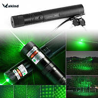 Портативная лазерная указка Green Laser 303, лазерный фонарик зелёный