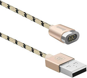 Магнітний зарядний кабель Baseus Insnap без конектора Magnetic Braided Cable 1 м Gold (CAMCLH-ALF0V)