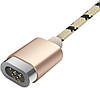 Магнітний зарядний кабель Baseus Insnap без конектора Magnetic Braided Cable 1 м Gold (CAMCLH-ALF0V), фото 4