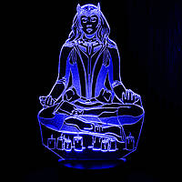 Акриловый светильник-ночник Алая Ведьма синий tty-n001675