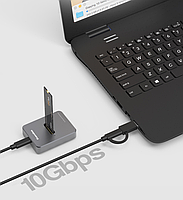 Док станція для M2 SSD NVMe (PCIe) та NGFF (Sata) USB 3.1 Gen2 Type-C Blueendless SD03 Original, фото 10