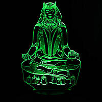 Акриловый светильник-ночник Алая Ведьма зеленый tty-n001676