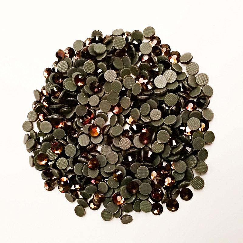 Стрази декоративні (1000 шт) DMC SS16 клейові, коричневий