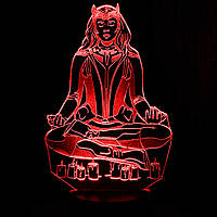 Акриловый светильник-ночник Алая Ведьма красный tty-n001677