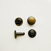 Заклепки металеві 7мм (5000 шт), двосторонні, антик