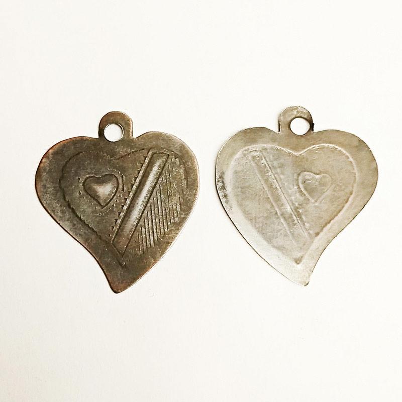 Прикраса пришивна "листочок" (1000 шт), метал, антик.