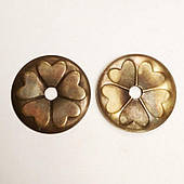 Прикраса під хольнітен (1000 шт), кругла, метал, антик.