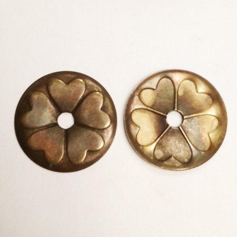 Прикраса під хольнітен (1000 шт), кругла, метал, антик.