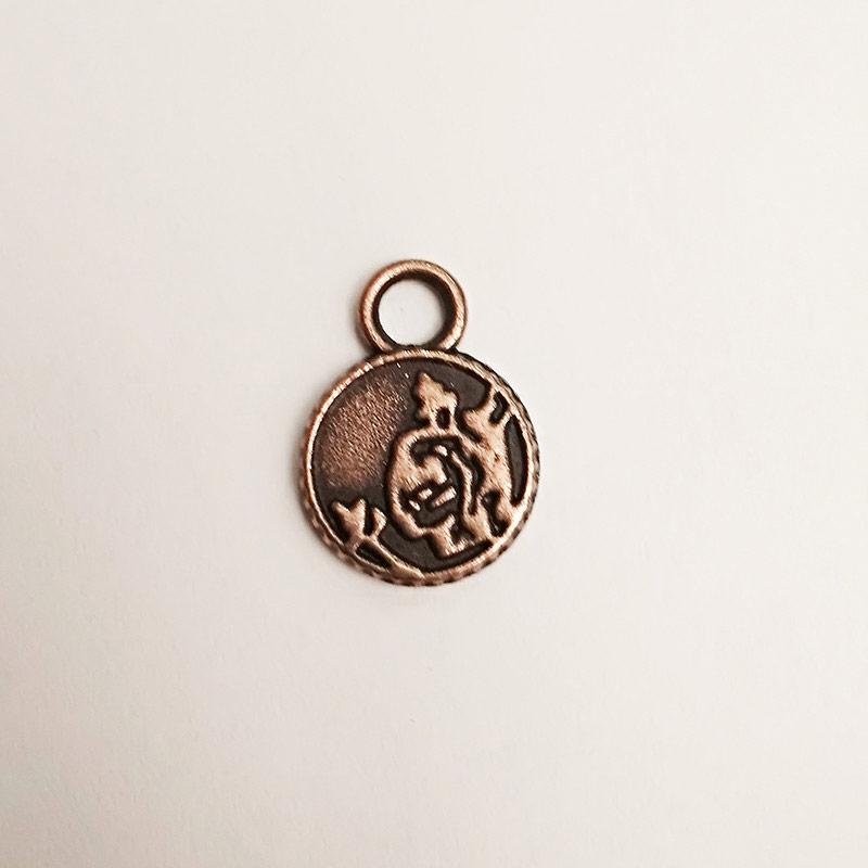 Прикраса для сумок пришивна (100 шт), метал, антик.