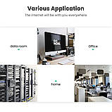 Патч-корд Ugreen мережевий кабель 10 Гбіт/с Ethernet RJ45 Cat 7 плоский 1М Black (NW107) 11260, фото 5