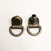 Петля взуттєва під розвальцювання "італійська" (1000 шт), антик