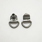 Петля взуттєва під розвальцювання "італійська" (1000 шт), блек нікель