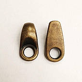 Петля взуттєва під заклепку (1000 шт), лита, антик