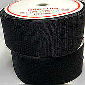 Липучка 10 см (25 м). Чорна.