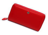 Червоний жіночий гаманець на блискавці з натуральної шкіри BOSTON B272, фото 2