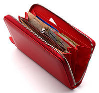 Червоний жіночий гаманець на блискавці з натуральної шкіри BOSTON B272, фото 7