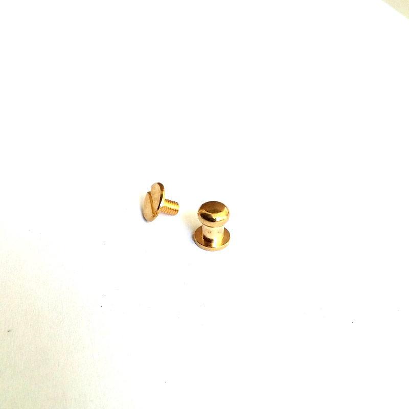 Застібка на кобуру цинкова, на шурупі (100 шт). 6/7/8 мм