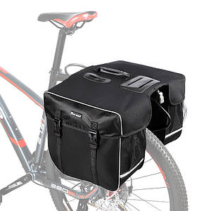 Сумка велосипедна West Biking 0707238 Black на багажник об'єм 30L