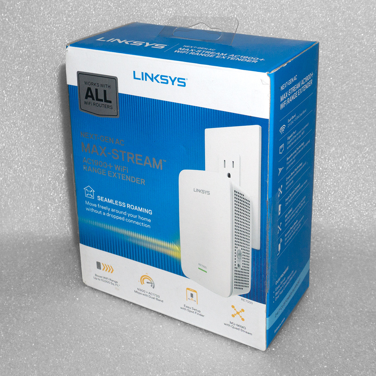 Б/У Linksys RE7000 ❑ AC1900 2.4/5GHz Wi-Fi репітер поширювача Extender роутер ретранслятор