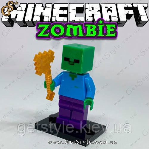 Фігурка Зомбі Майнкрафт Zombie Minecraft 4.5 см, фото 1