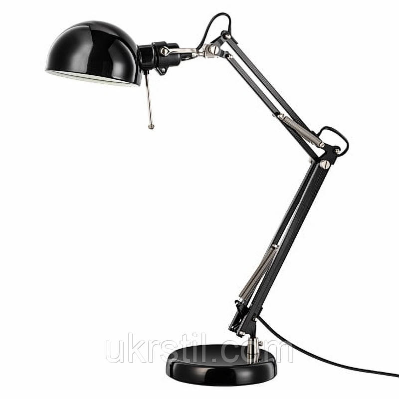 Настільна лампа Forsa, чорна, фото 1