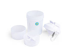 Шейкер спортивний SmartShake Original2GO 600ml Pure White, фото 4