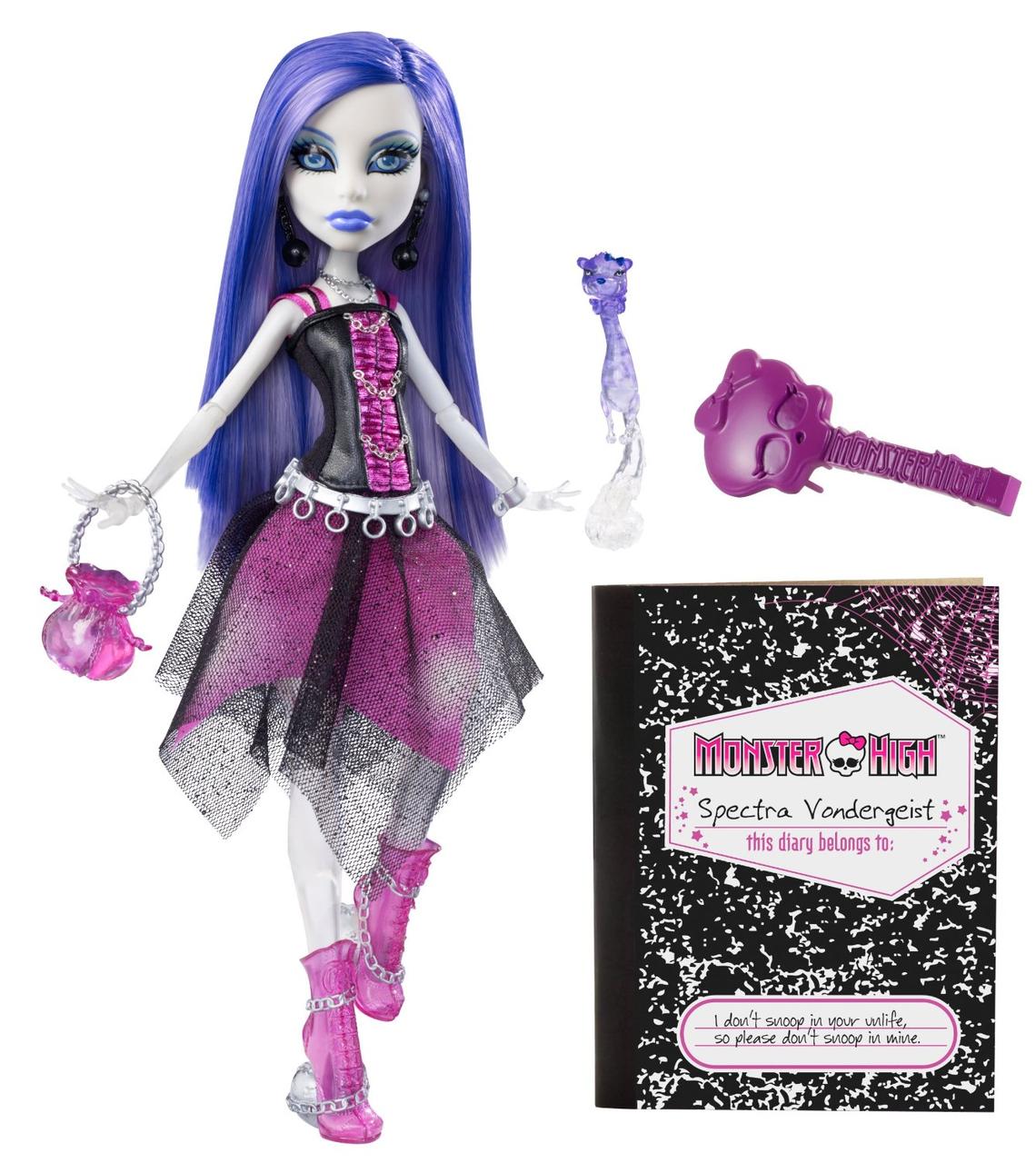 ПОД ЗАКАЗ 20+- ДНЕЙ Monster High Spectra Vondergeist Basic Спектра Вондергейст с питомцем