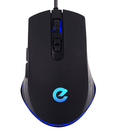 Мишка провідна оптична ERGO NL-260 USB 800-4000 DPI Чорний, фото 1