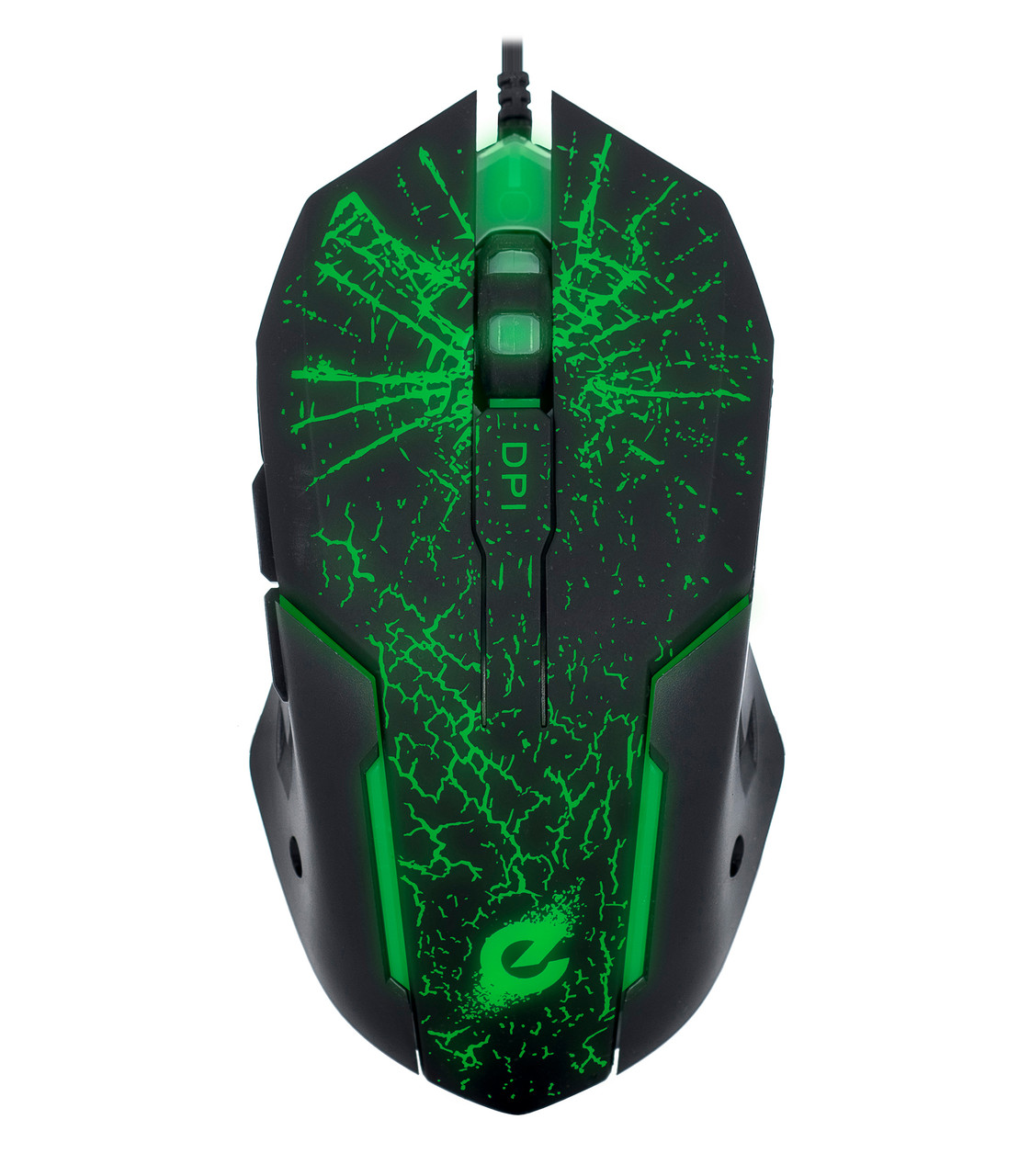 Мишка провідна оптична ERGO NL-640 USB з підсвіткою 800-2400 DPI Чорний