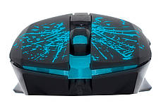 Мишка провідна оптична ERGO NL-640 USB з підсвіткою 800-2400 DPI Чорний, фото 6