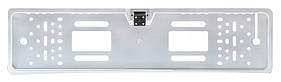 Камера заднього виду в рамці номерного знака A58 4 Led срібний (13211)