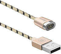 Магнитный зарядный кабель Baseus Insnap без коннектора Magnetic Braided Cable 1 м Gold (CAMCLH-ALF0V)