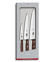 Кухонний набір ножів Victorinox Wood Carving Set 3 ножа дерево (5.1050.3G) оригінал