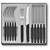 Набор столовых приборов Victorinox Swiss Modern Table Set 12 предметов Черный (6.9093.11W.12) 100% оригинал