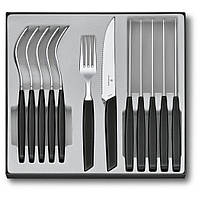 Набор столовых приборов Victorinox Swiss Modern Table Set 12 предметов Черный (6.9093.12W.12) 100% оригинал