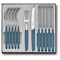 Набор столовых приборов Victorinox Swiss Modern Table Set 12 предметов Синий (6.9096.11W2.12) 100% оригинал