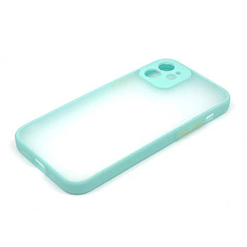 Силіконовий чохол з закритою камерою Avenger Totu для iPhone 12 Light Blue