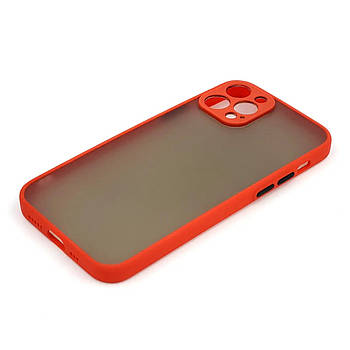 Силіконовий чохол з закритою камерою Avenger Totu для iPhone 12 Pro Red