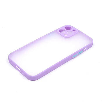 Силіконовий чохол з закритою камерою Avenger Totu для iPhone 12 Pro Purple