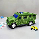 Військова машинка-копилка Military car ⁇ Дитячий сейф-іграшка ⁇ Копилка з купюроприймачем для дітей, фото 2