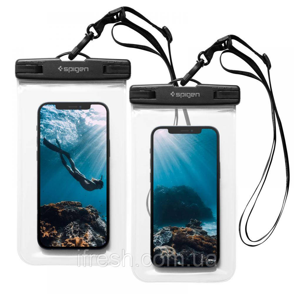 Водонепроникний чохол Spigen універсальний (2 шт.) Velo А601, Crystal Clear (AMP03098)