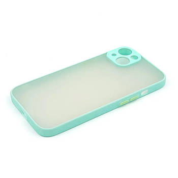Силіконовий чохол з закритою камерою Avenger Totu для iPhone 14 Plus Light Blue