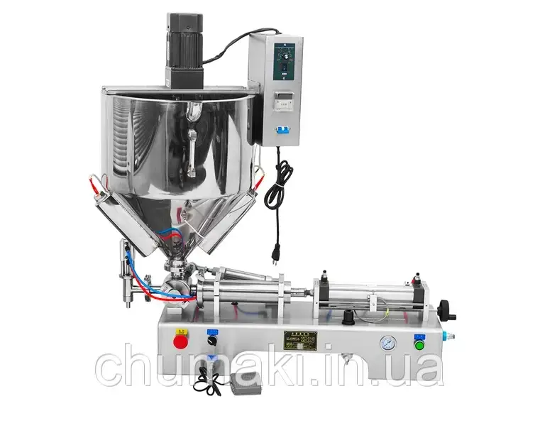 Розливна машина для густих рідин з підігрівом бункера R-1VH-100