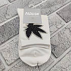 Шкарпетки жіночі високі весна/осінь FASHION з декором Листок р.23-25 ​​Китай асорті 30033603, фото 4