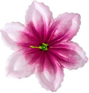 Квітка прес штучна №4  |Д=12 см| Колір - рожевий | Упаковка-100 шт