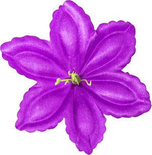 Квітка прес штучна №4  |Д=12 см| Колір - фіолетовий | Упаковка-100 шт