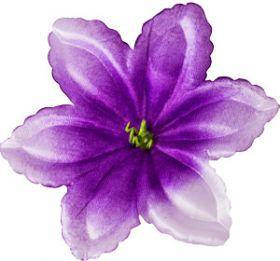 Квітка прес штучна №4 лілово-бузковий 100 шт, Діаметр 12 см, Штучні квіти, Квіти для декору прес